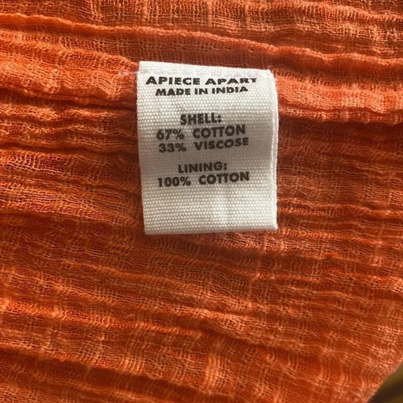 Apiece Apart XS Nasturtium Las Alturas Mini Dress
excellent condition - Picture 11 of 16